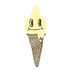 retro cartoon ice cream
