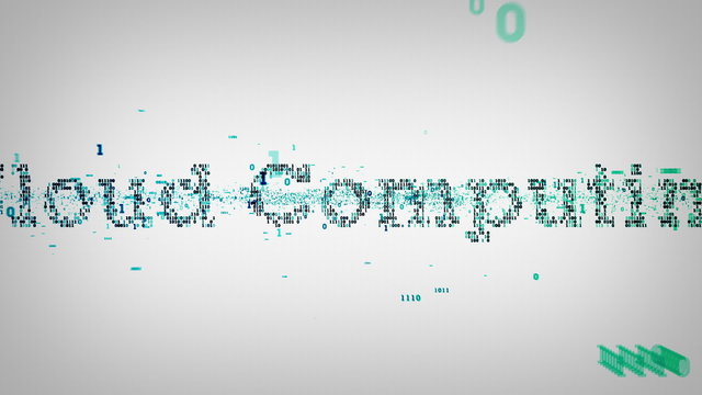 Binary Keywords Cloud Computing White