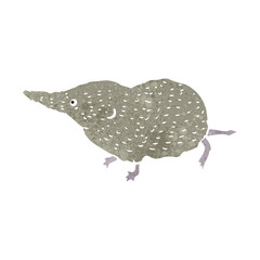 retro cartoon shrew