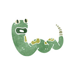 retro cartoon snake