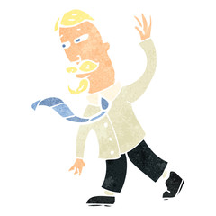 retro cartoon natural leader