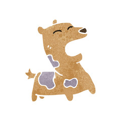 retro cartoon barking dog