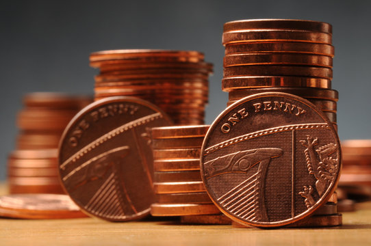 Penny British decimal coin Un penique Британский пенни Jeden pens moneta brytyjska Brit egypennys &eacute;rme Pi&egrave;ce britannique d&eacute;cimale d'un penny Penny moneta decimale britannica One Penny Storbritannia
