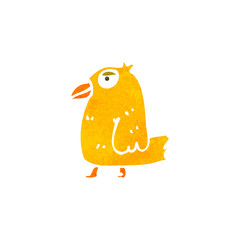 retro cartoon bird
