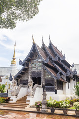 Ancient Pagoda at Wat Chedi Luang in Chiang Mai Thailand