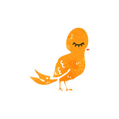 retro cartoon bird