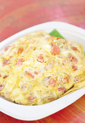 fried beaten egg - Thai style omelet