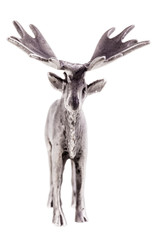 Silver moose figurine