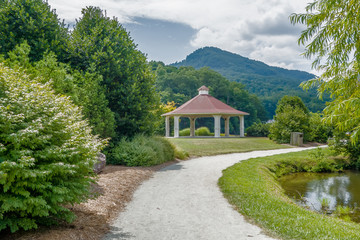 lake lure and chimney rock landscapes