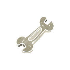 retro cartoon spanner