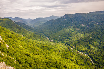 lake lure and chimney rock landscapes