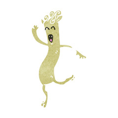 retro cartoon magical creature