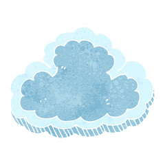 retro cartoon cloud