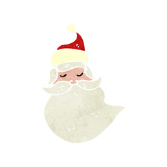 retro cartoon santa claus