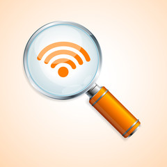 Vector search wifi concept