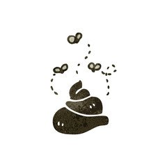 retro cartoon poop