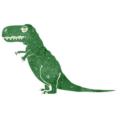 Obraz premium retro cartoon dinosaur