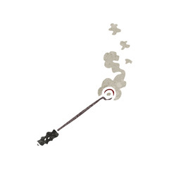 retro cartoon branding iron