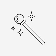 magic wand line icon
