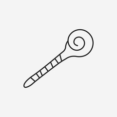 magic wand line icon