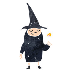 retro cartoon witch