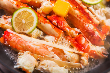 たらばがにのバター焼き Butter firing of the king crab