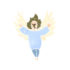 retro cartoon angel