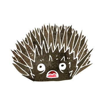 retro cartoon hedgehog