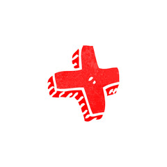 Obraz premium retro cartoon math symbol