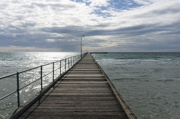 Fototapeta premium Rye pier winter