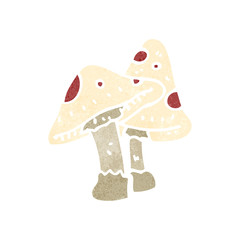 retro cartoon toadstool
