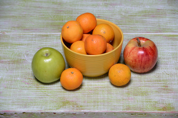 Fruits on Vintage Table