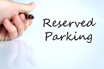 Reserved parking Hand Concept