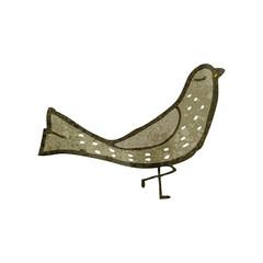 retro cartoon bird