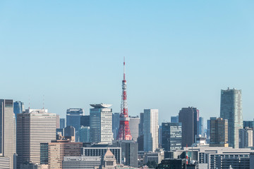Fototapeta na wymiar 日本　東京の高層ビル群 Japanese high-rise building