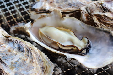 牡蠣炭火焼き