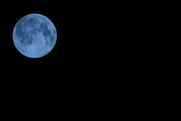 青い月　The blue moon of the night sky