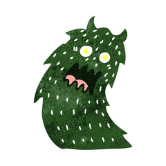 retro cartoon spooky monster
