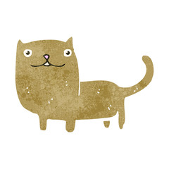retro cartoon funny cat