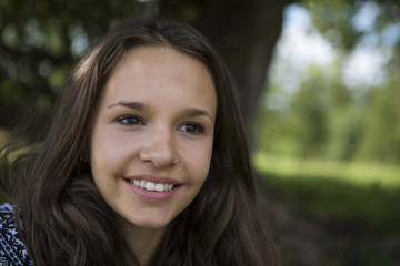 Fototapeta premium Odkryty portret młodej osoby