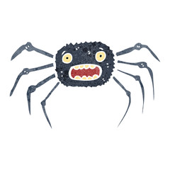 retro cartoon spider