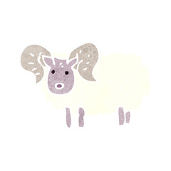 retro cartoon ram