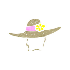 retro cartoon summer hat