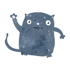 retro cartoon cat