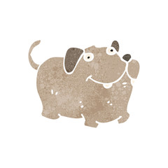 retro cartoon little dog