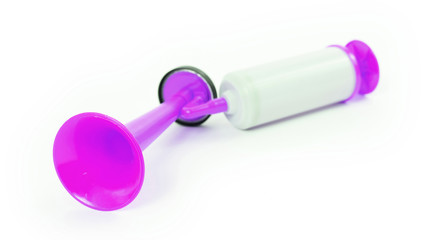 Manual air horn isolated