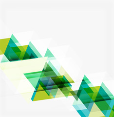 Abstract geometric background. Modern overlapping triangles