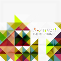Abstract geometric background. Modern overlapping triangles