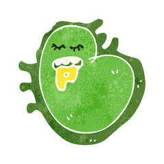 retro cartoon germ
