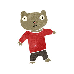 retro cartoon little bear